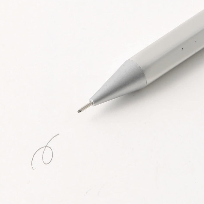 Muji 18616015 Silver Aluminum Hex Mechanical Pencil 0.5Mm Diameter - Japan