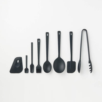 Muji 44498767 Silicone Cooking Tongs 27Cm Japan - Black