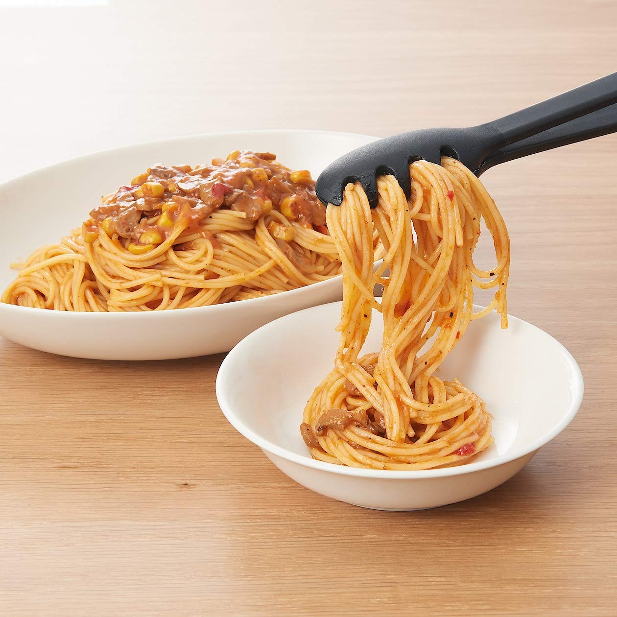 Muji 44498767 Silicone Cooking Tongs 27Cm Japan - Black