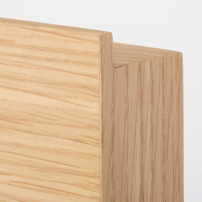 Mujirushi Ryohin Wall-Mountable Furniture Oak Wood 88Cm X 4Cm X 9Cm | Made In Japan