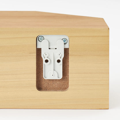 Mujirushi Ryohin Wall Corner Shelf Oak Wood 22X22X10Cm Japan