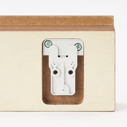 Mujirushi Ryohin Wall-Attached Furniture Walnut 44X4X9Cm - Made In Japan
