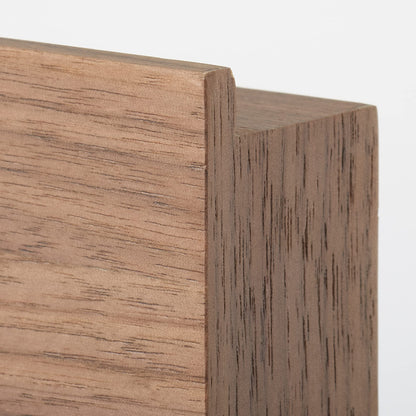 Mujirushi Ryohin Wall-Attached Furniture Walnut 44X4X9Cm - Made In Japan