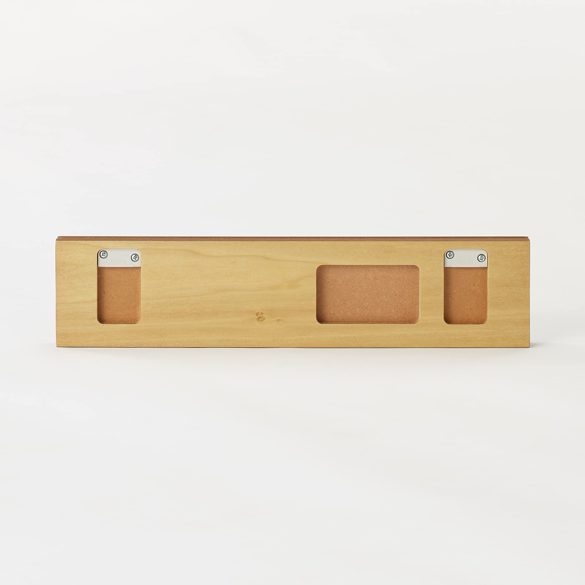 Mujirushi Ryohin 44505199 Wall-Attached Furniture 3 Hangers Walnut 44X2.5X10Cm - Japan