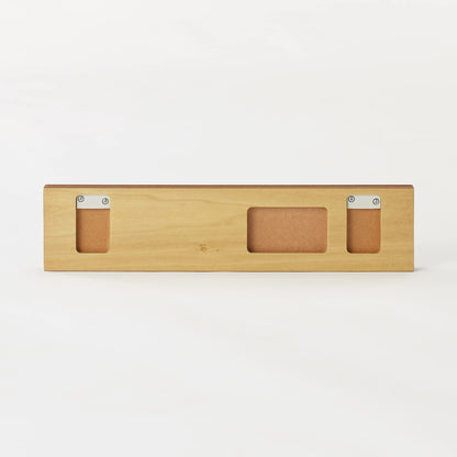 Mujirushi Ryohin 44505199 Wall-Attached Furniture 3 Hangers Walnut 44X2.5X10Cm - Japan