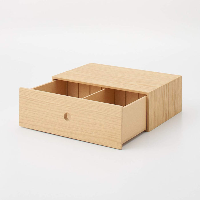 Mujirushi Ryohin Wooden Small Storage 1 Tier Japan 25.2X17X8.4Cm 82603316