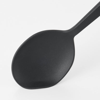 Mujirushi Ryohin 26Cm Silicone Cooking Spoon Black 82932461 - Made In Japan
