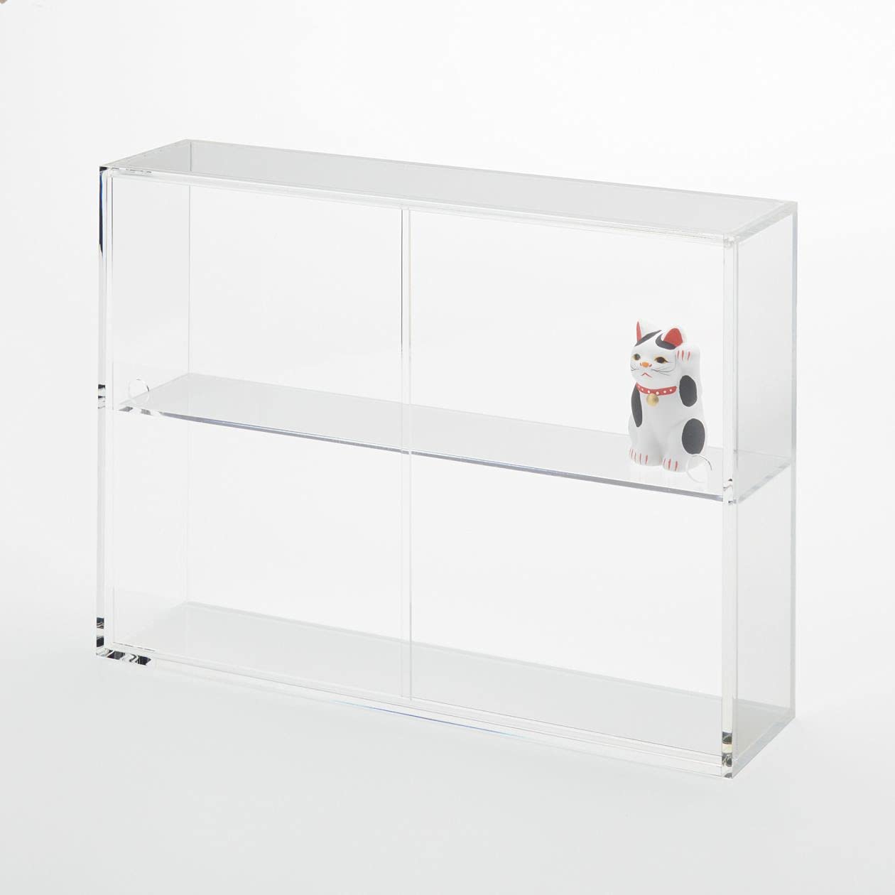 Mujirushi Ryohin Acrylic Collection Stand Sliding Door Large 33.6X8.4X24.4Cm Japan 02856113
