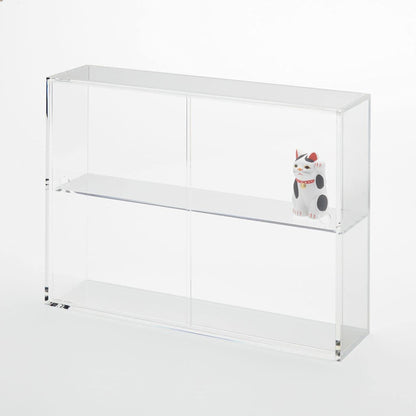Mujirushi Ryohin Acrylic Collection Stand Sliding Door Large 33.6X8.4X24.4Cm Japan 02856113