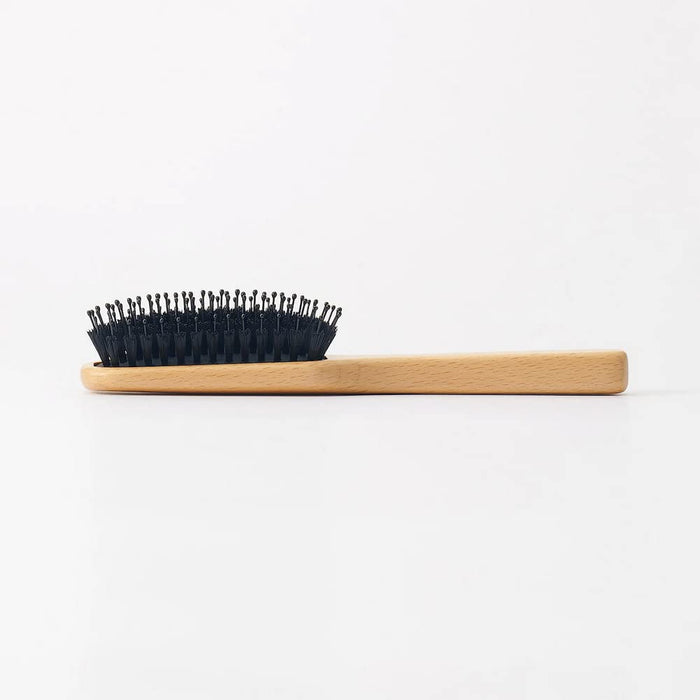Muji Beech Wood 20cm Hair Brush with Mixed Bristles