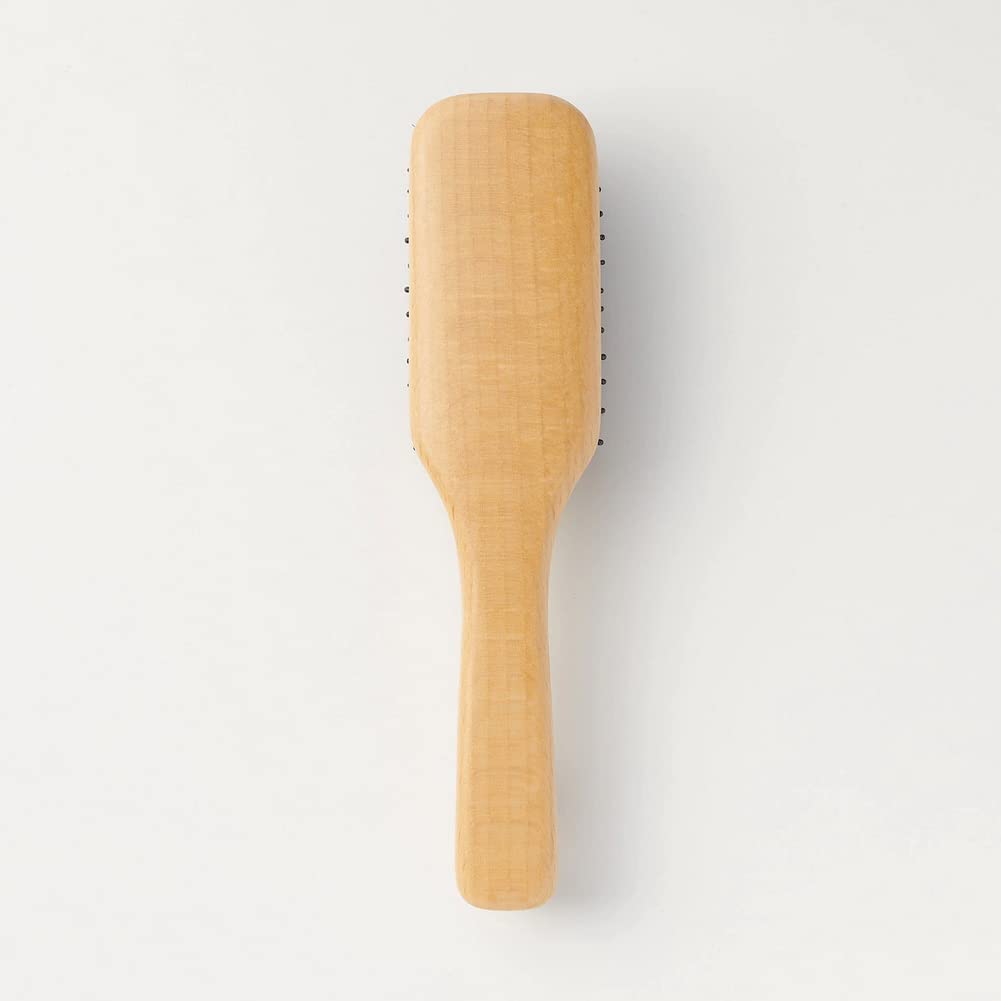 Muji Beech Wood 20cm Hair Brush with Mixed Bristles