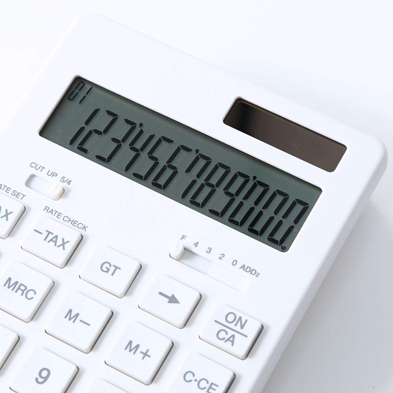 Muji Ryohin Japan Calculator White 12 Digits Kk-1154Ms 37355538