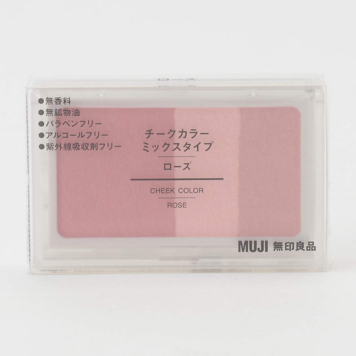 Muji Cheek Color Mix Type Rose 4.7G