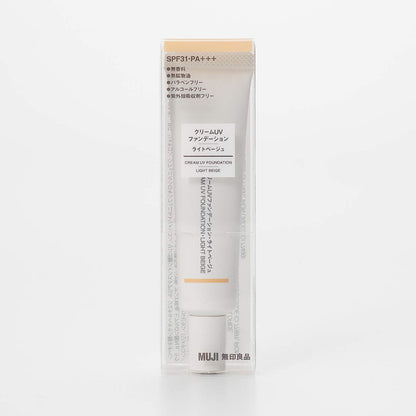 Muji Light Beige Cream UV Foundation SPF31 PA+++ 30G