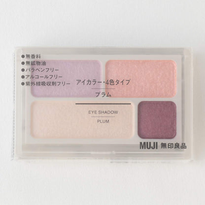 Muji 4-Color Eye Shadow in Plum - 4.5g