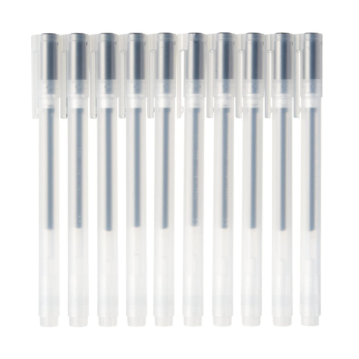 Mujirushi Ryohin Gel Ink Ballpoint Pen Set 10 0.38Mm Black Japan 44564738