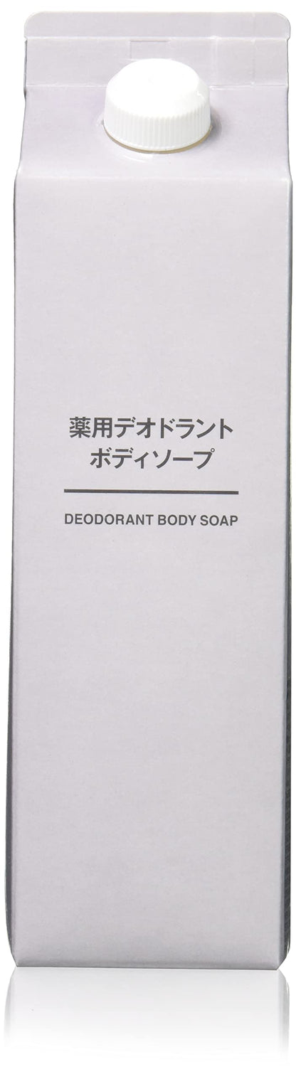 Muji Medicated Deodorant Body Soap Large Capacity 600Ml 44593882 [Quasi Drug]