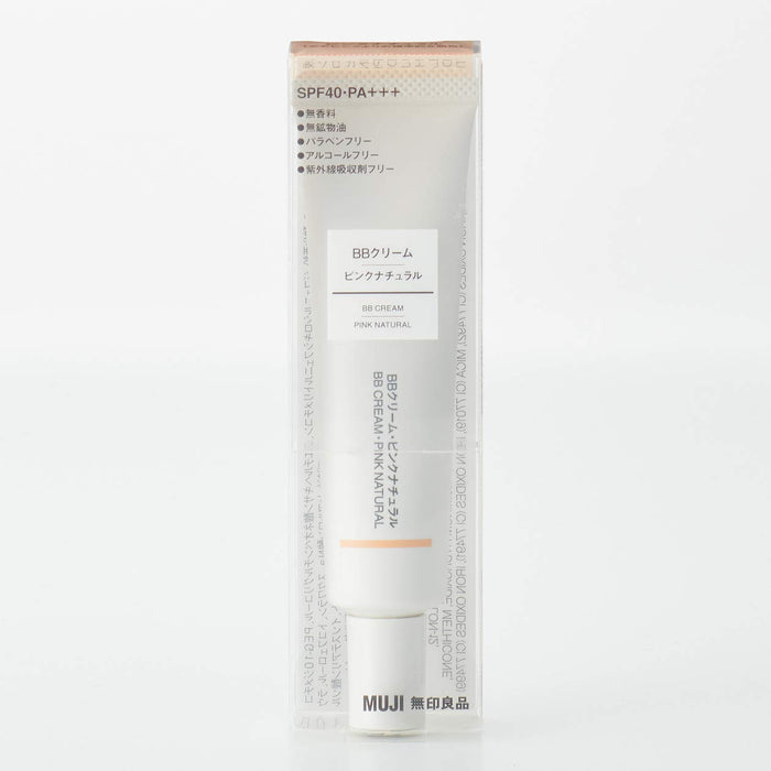 Muji Natural Pink BB Cream SPF40 PA+++ 30g - Versatile Skin Protection
