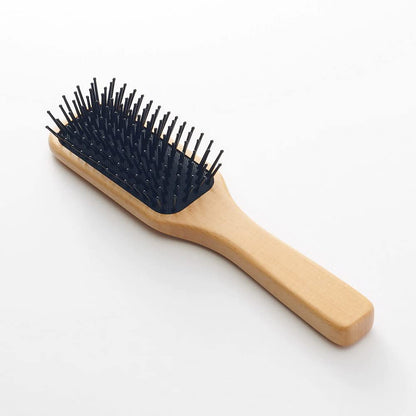 Muji 20cm Beech Wood Hair Brush for Styling and Detangling