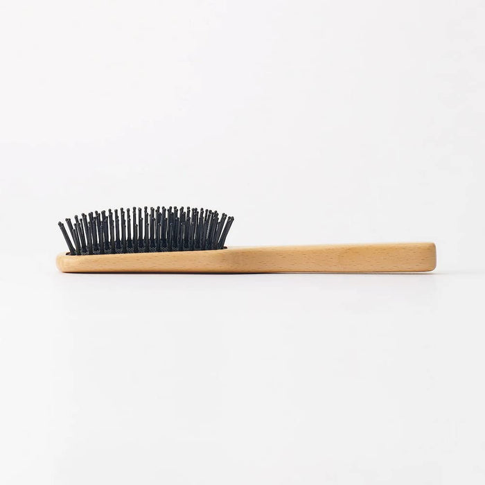 Muji 20cm Beech Wood Hair Brush for Styling and Detangling