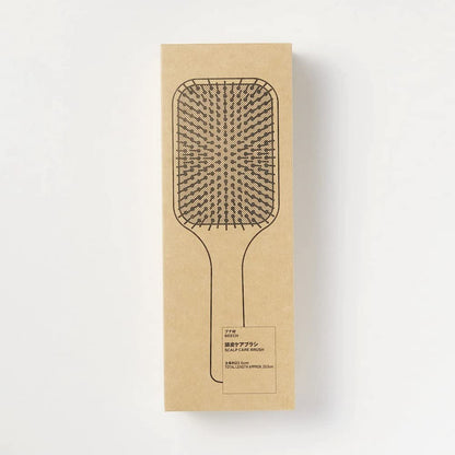 Muji Beech Wood 23.5cm Scalp Care Brush for Healthy Hair