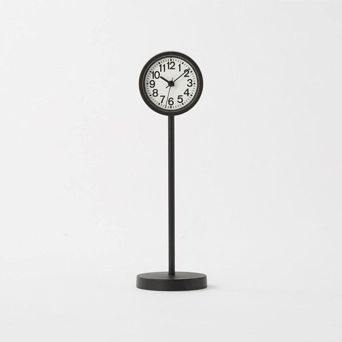 Muji Park Clock Mini Black Mj-Pcmb2 Japan 44275757 55X55X182Mm