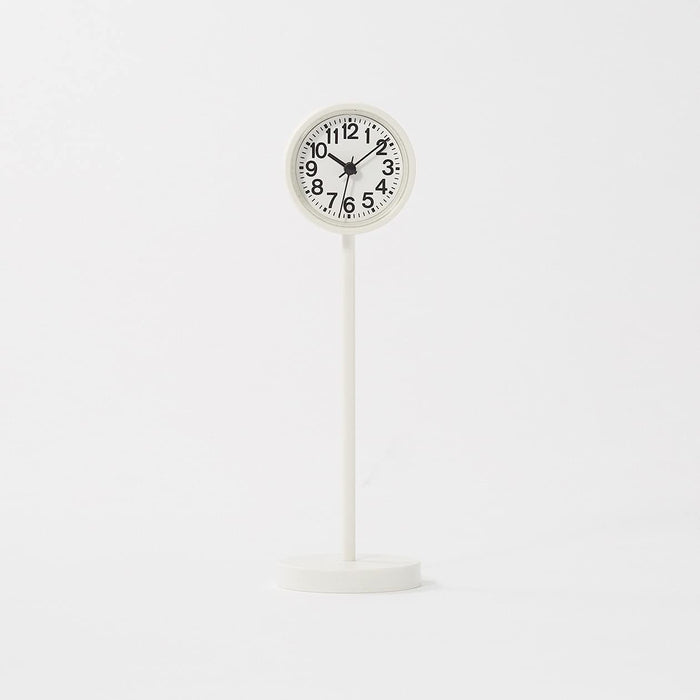 Muji Park Clock Mini White Mj-Pcm2 44275740 - 55X55X182Mm - Mujirushi Ryohin (Japan)
