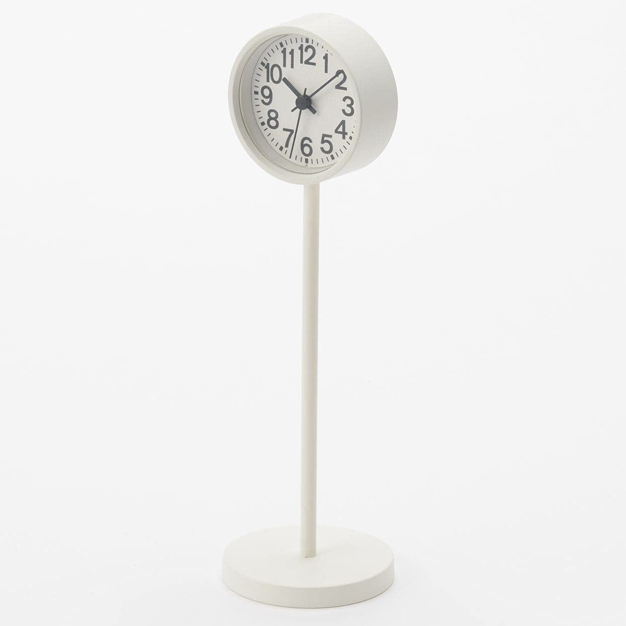 Muji Park Clock Mini White Mj-Pcm2 44275740 - 55X55X182Mm - Mujirushi Ryohin (Japan)