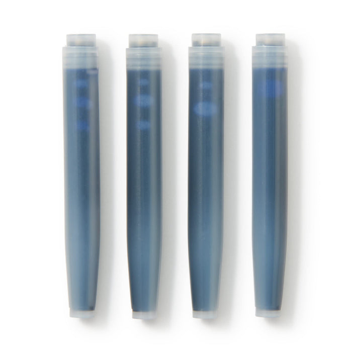 Muji 44596913 Fountain Pen Cartridge Blue Black 4 Pieces Japan Φ7.5Mm 58X