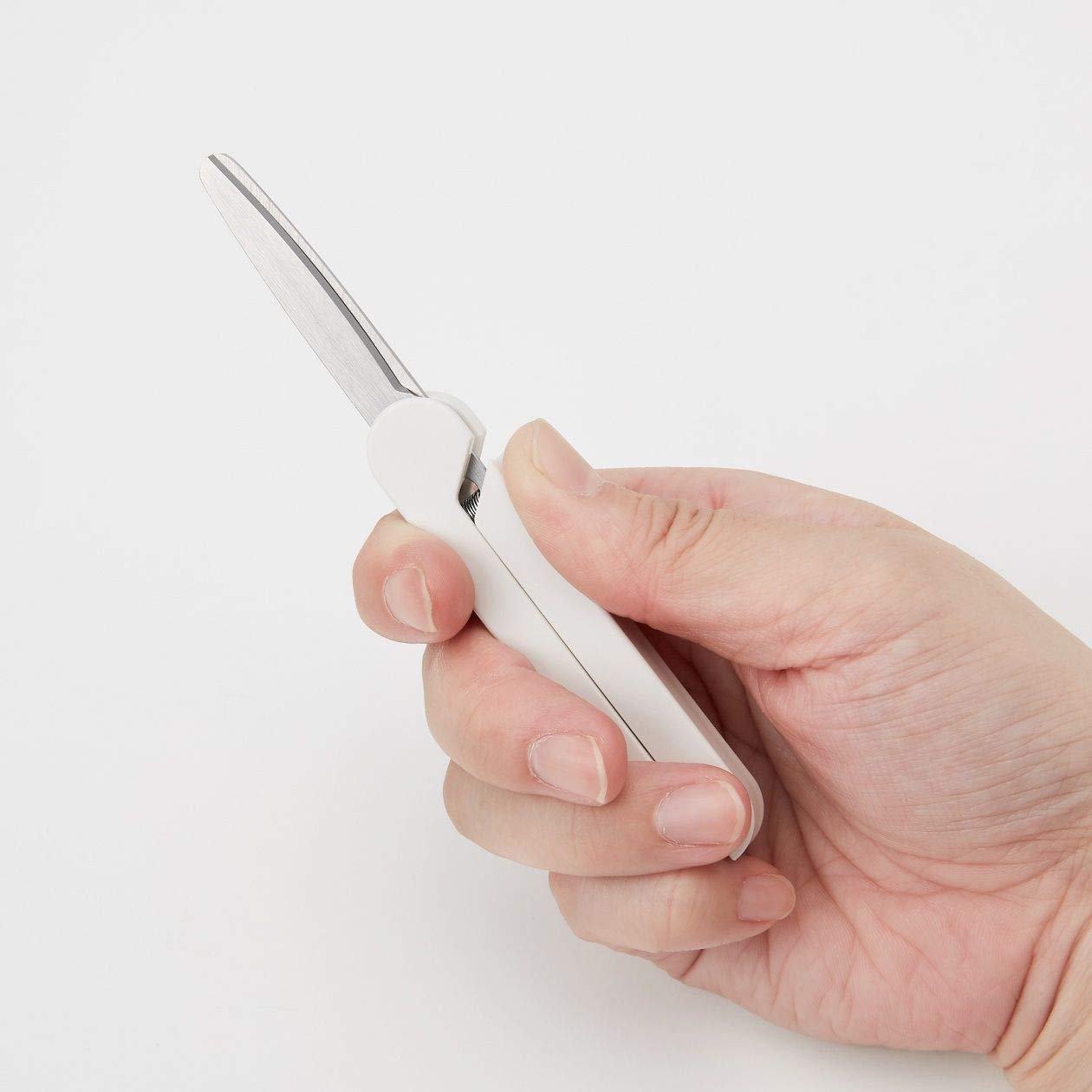 Muji Compact Slim Stick-Style Scissor - Lightweight and Portable