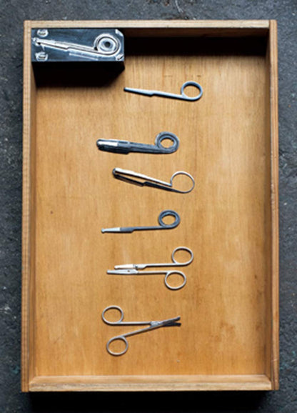 Muji Steel Eyebrow Scissors 90mm Length with Case Model 15844456