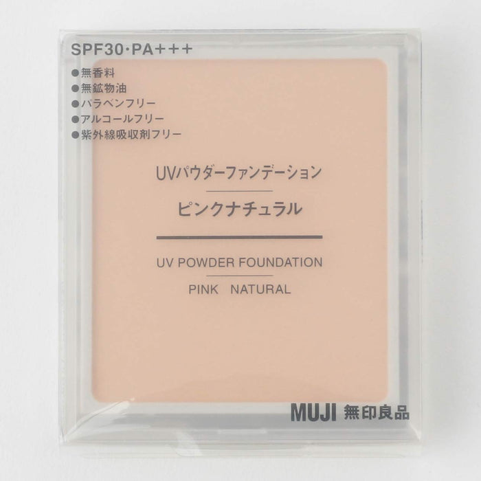 Muji UV Powder Foundation 9.4g Pink Natural Shade - 1 Pack