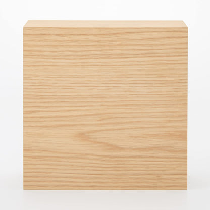 Mujirushi Ryohin Japan Wooden Collection Stand W/ Sliding Door 25.2X8.4X25.2Cm 44310250