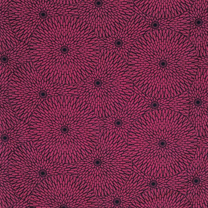 Musubi Furoshiki 100 Isa Pattern Chrysanthemum Purple 100Cm Polyester Water Repellent - Japan