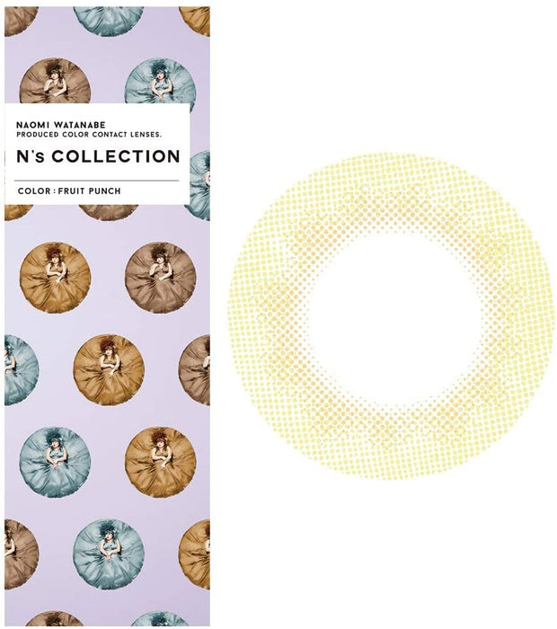 N'S Collection 日本 10 件彩色隱形眼鏡 [Fruit Punch] -3.00 Naomi Watanabe Produce