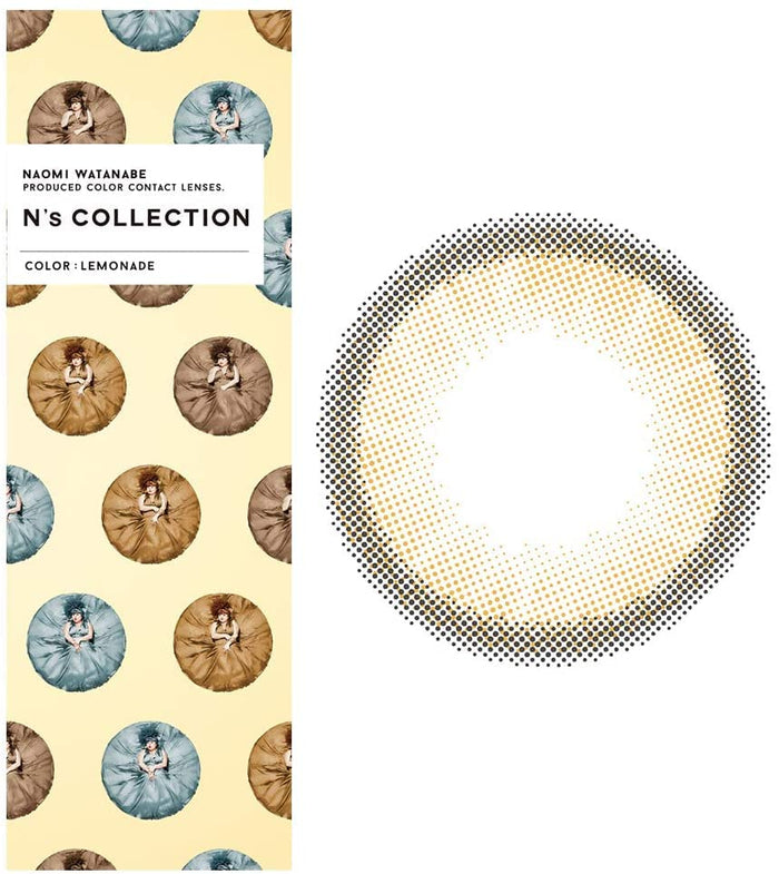 N'S Collection Color Contact Lenses [Lemonade] -3.50 Japan Naomi Watanabe 10 Pieces 1 Day Uv