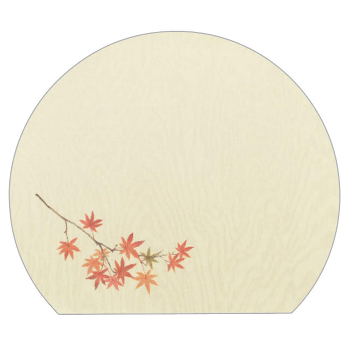 Nagao Placemat Half Moon Autumn Leaves Set Of 100 31X36Cm Japan 222322
