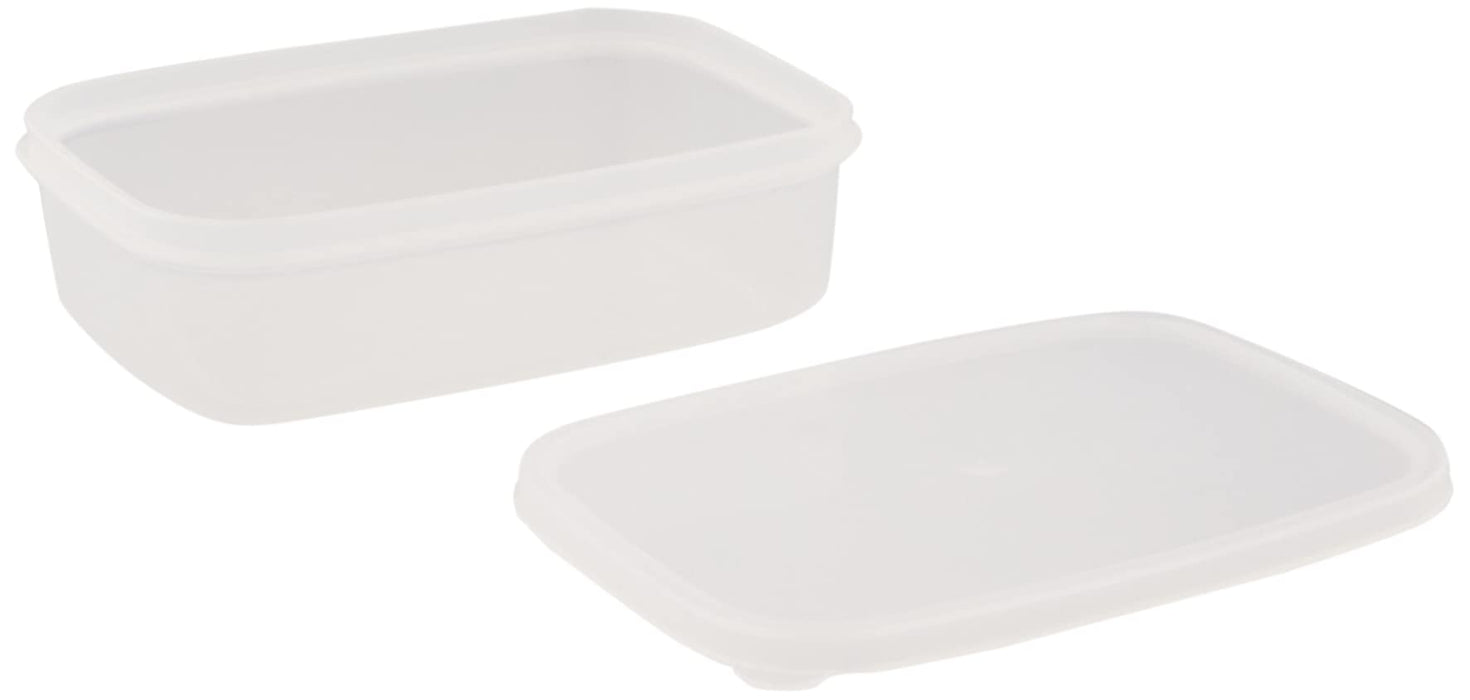 Set Of 2 Nagao Japan Storage Containers 760Ml Easy To Clean Square Polypropylene S-54