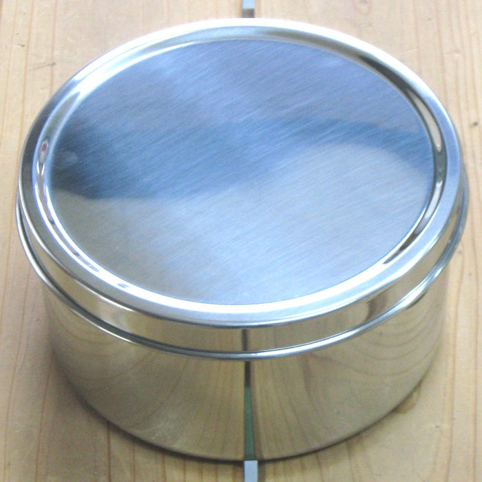 Nagao 18-8 Stainless Steel Round Storage Container 100Xh55Mm Made In Japan