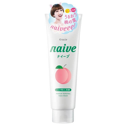 Naive Kracie Makeup Cleansing Foam Peach, 200g Japan With Love
