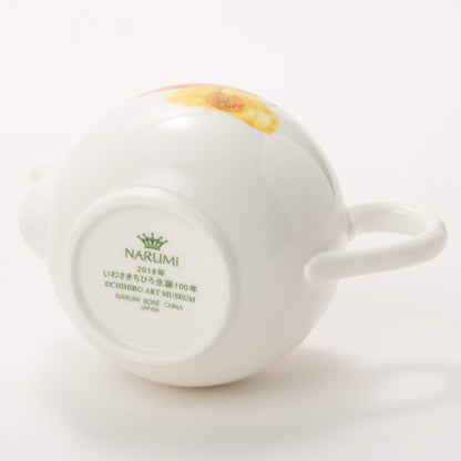 Narumi Chihiro Iwasaki Tea Pot Baby In Poppy Flower 330Cc Japan Red