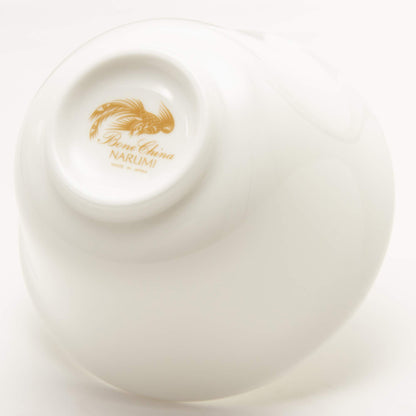 Narumi 9000-93391 White Tea Cup 210Cc Tableware For Chinese Cooking Microwave Safe Made In Japan