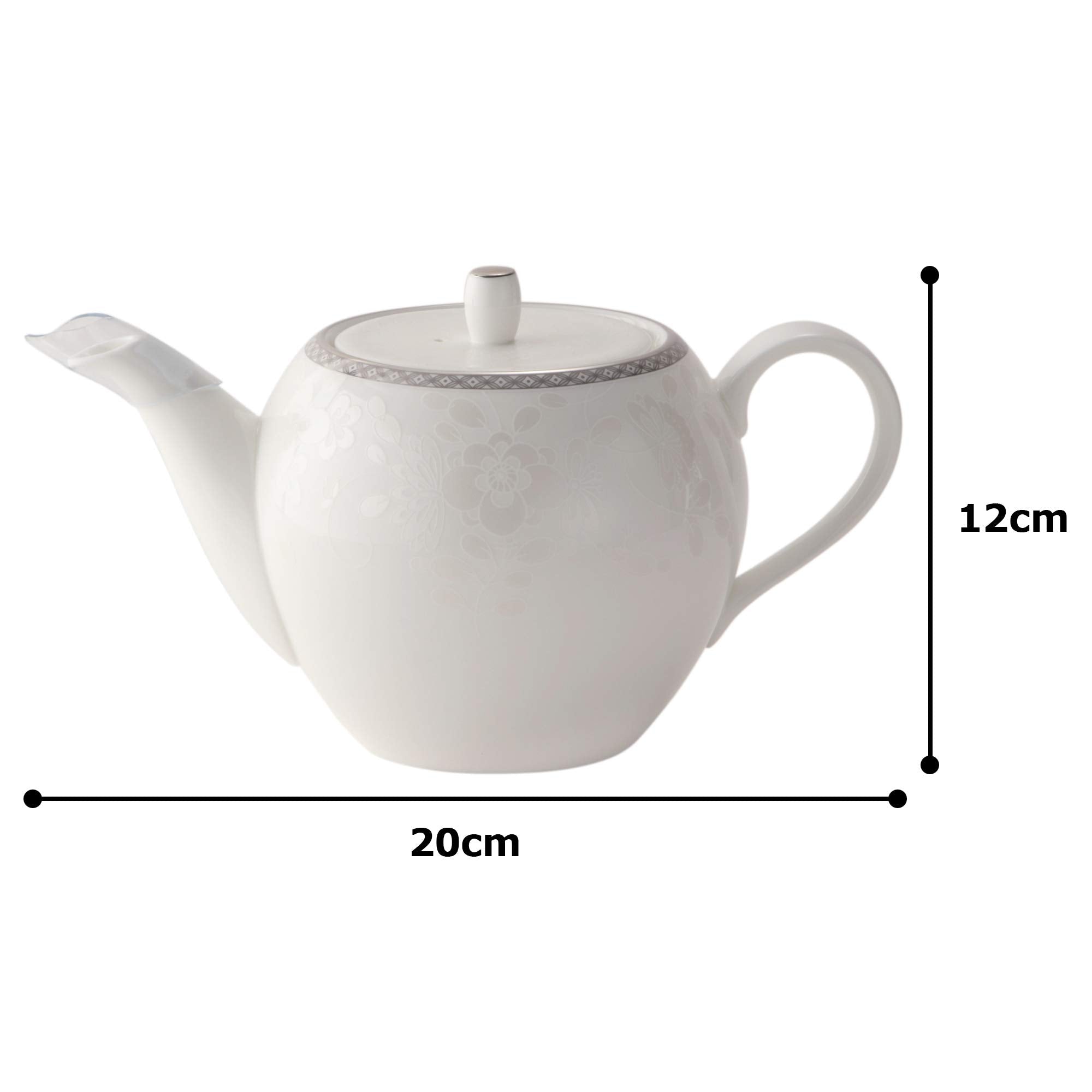 Narumi Japan Tea Pot Milano Bianca 660Cc 51461-4664P