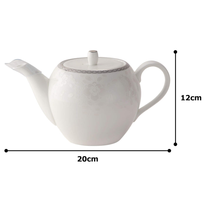 Narumi Japan Tea Pot Milano Bianca 660Cc 51461-4664P