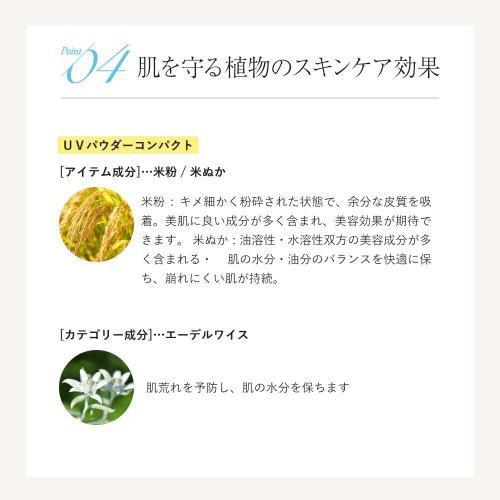 Naturaglace UV Powder Compact SPF50 PA++++ 12g - Japanese Face Makeup Base Products