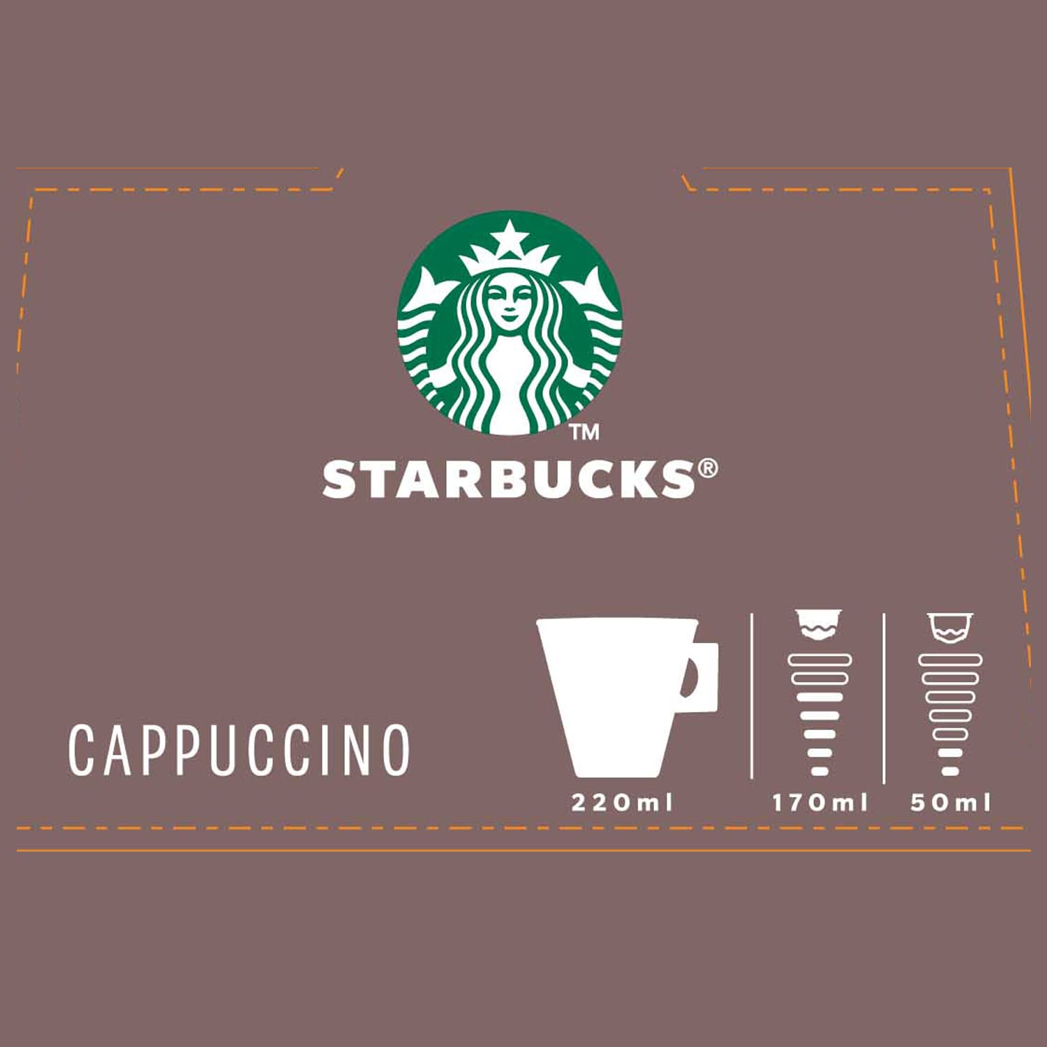 Nescafe NDG Starbucks Cappuccino 6 Cup Capsules