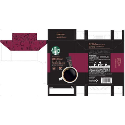 Nestle Japan Starbucks Premium Soluble Dark Roast 7 Sticks - Starbucks Coffee Stick Type