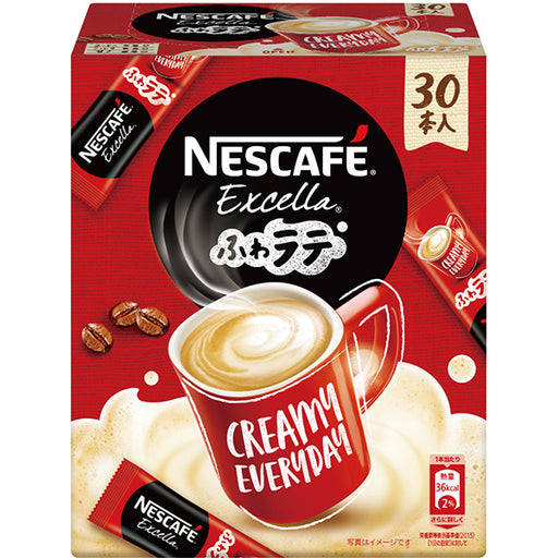 Nestle Nescafe Excella Fluffy Latte 30p [Instant Coffee] Japan With Love