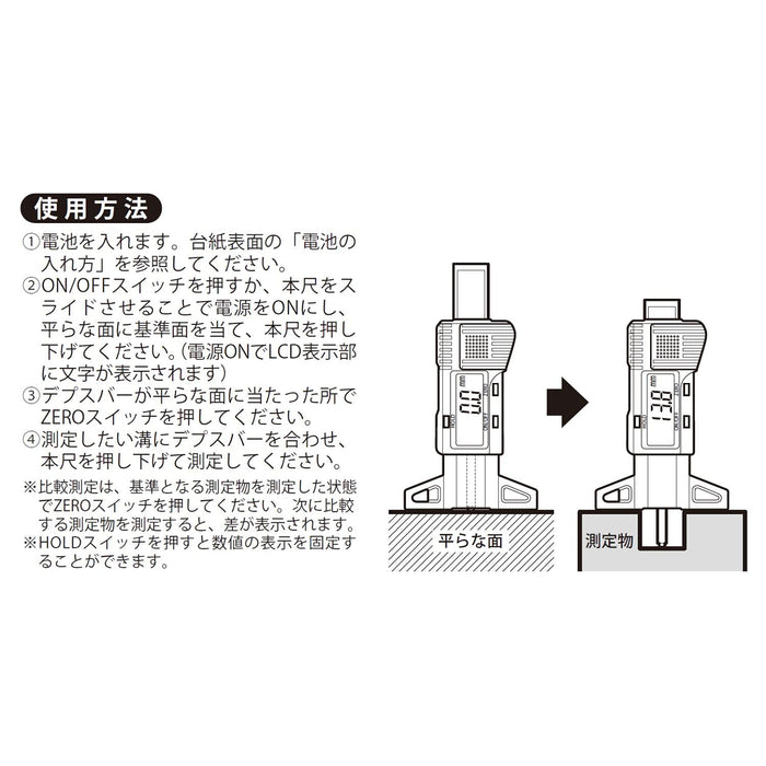 Niigata Seiki 日本数字迷你深度计 25 毫米 Dmd-25G