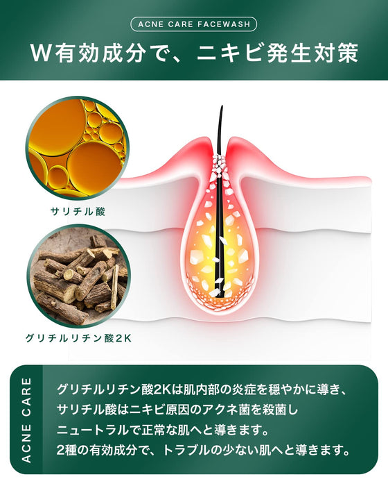 Nile Acne Cleansing Acne Care Glycyrrhizic Acid Quasi-Drug 150G